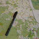 Map and pen